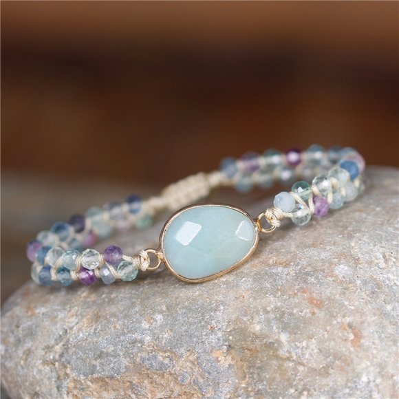 Handmade Bracelets| Healing Natural Stone Bracelets| Aventurine Bracelets - Picture 3 of 7